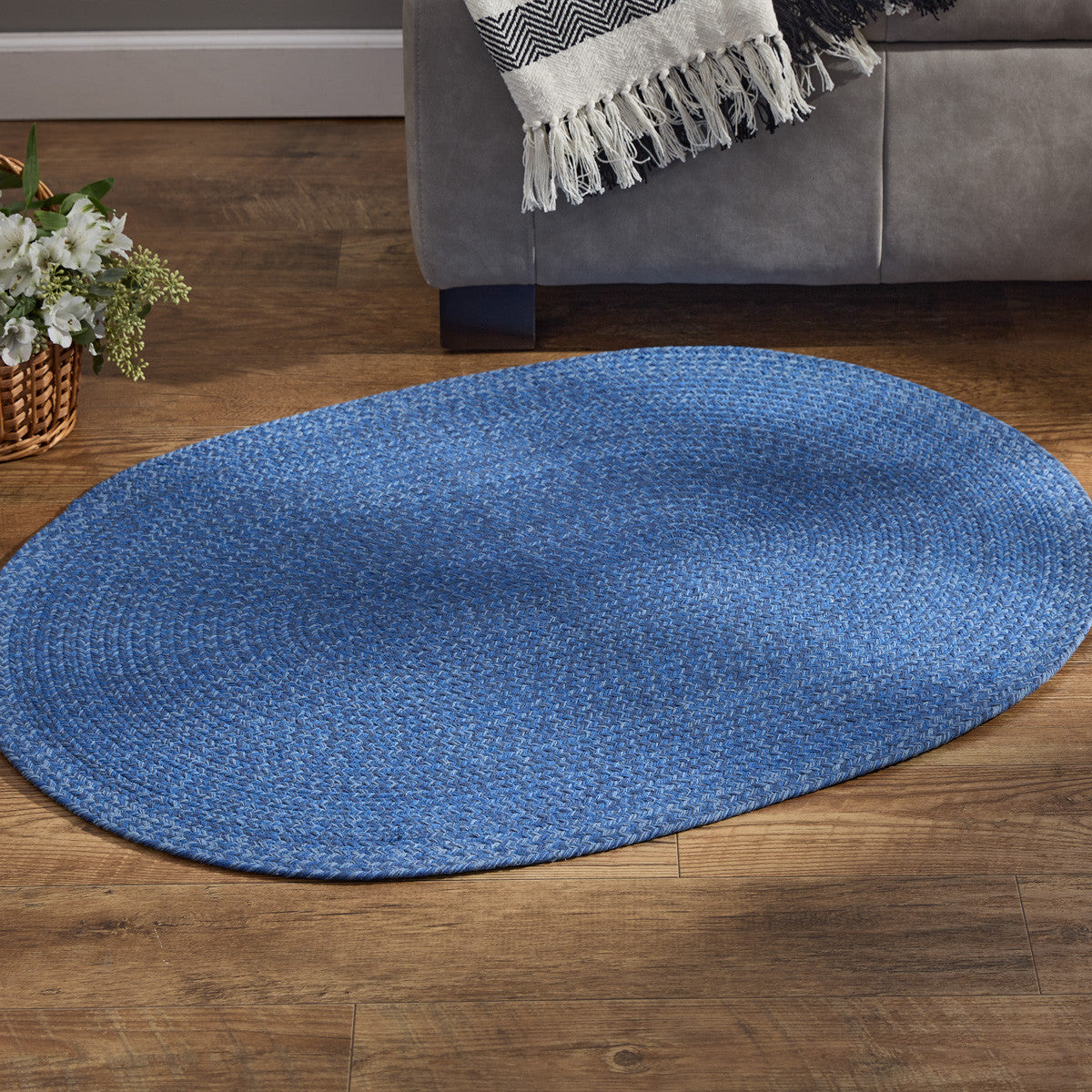 Spice Bin Braided Rug 32" X 42" - Blue Spice Set of 2 Park Designs - The Fox Decor