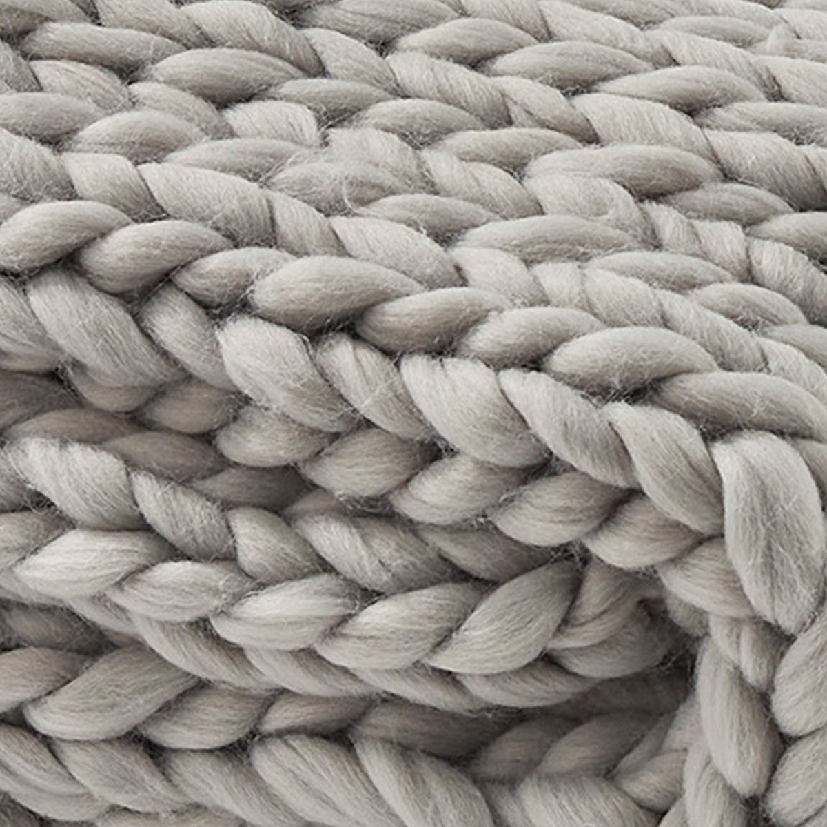 Chunky Knit Throw - Fog Park Designs