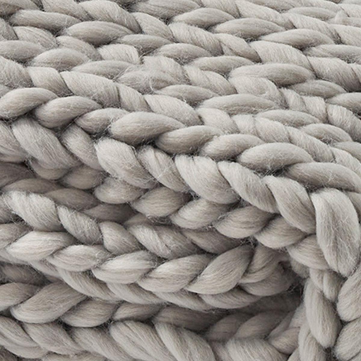Chunky Knit Throw - Fog Park Designs - The Fox Decor
