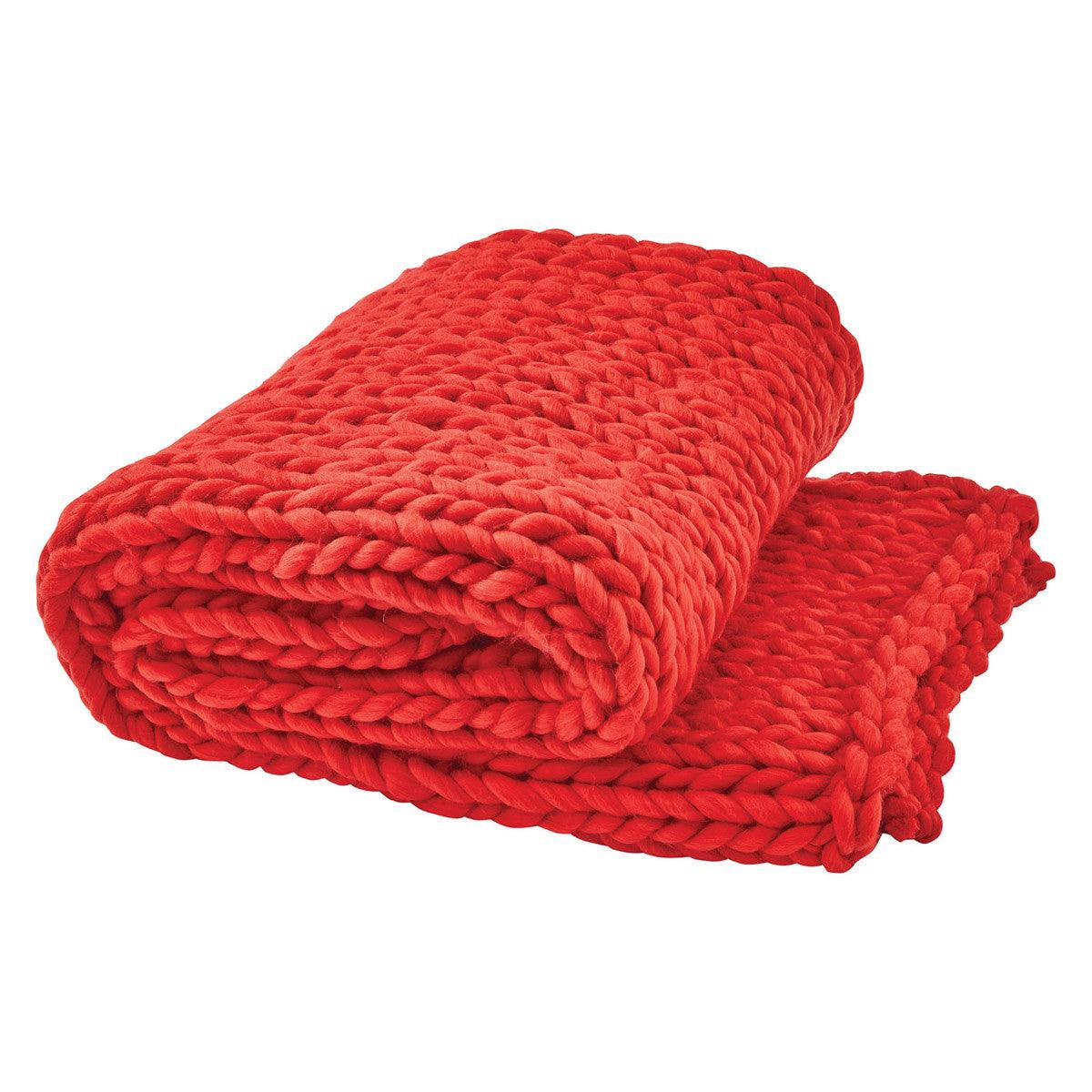 Chunky Knit Throw - Red Park Designs