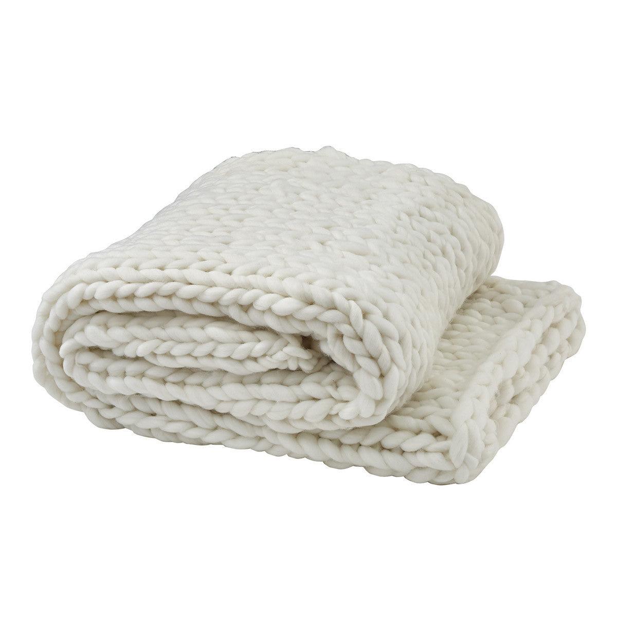 Chunky Knit Throw - White Park Designs - The Fox Decor