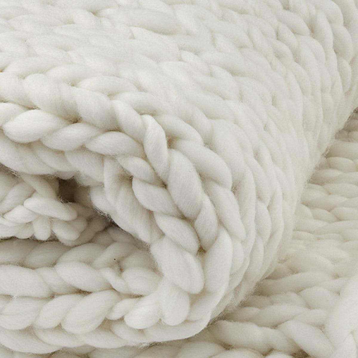 Chunky Knit Throw - White Park Designs - The Fox Decor