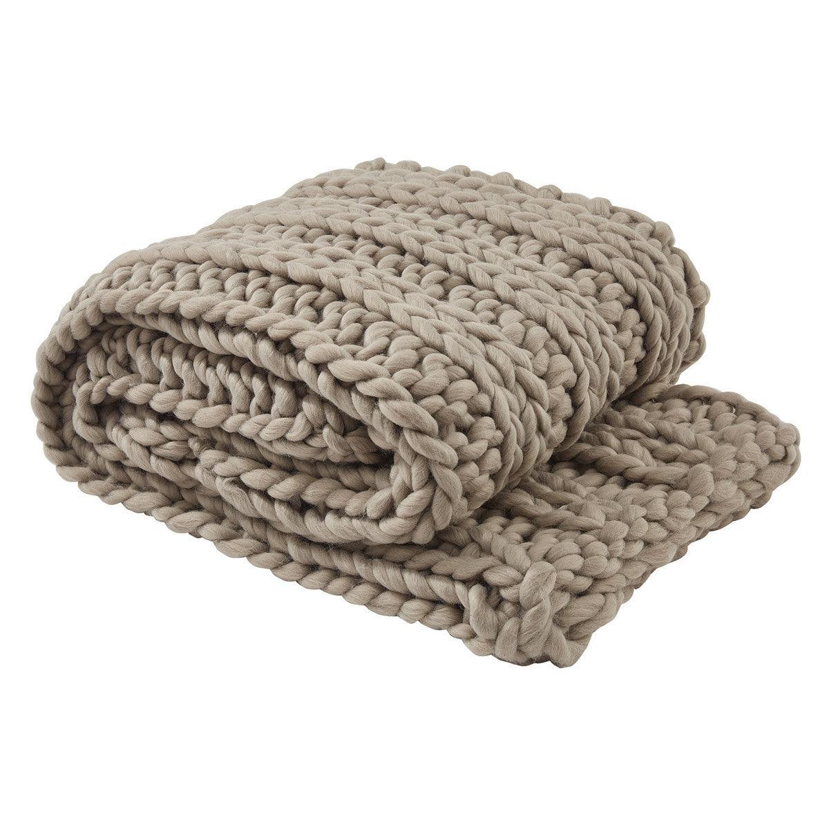 Chunky Ribbed Throw - Mushroom Park Designs - The Fox Decor