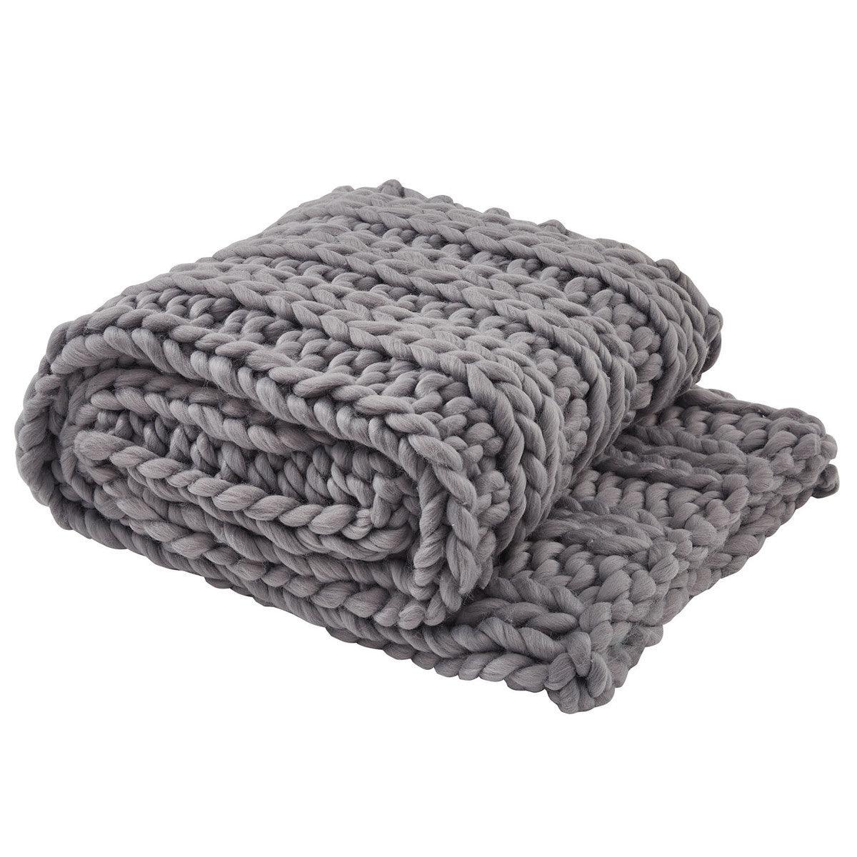 Chunky Ribbed Throw - Sharkskin Park Designs - The Fox Decor