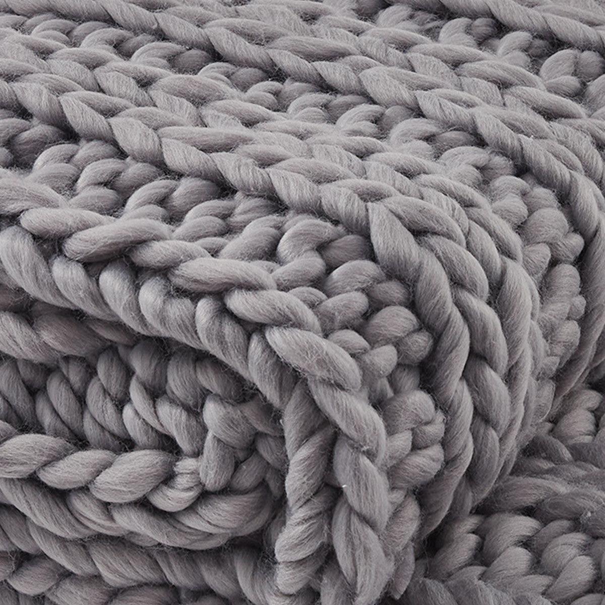 Chunky Ribbed Throw - Sharkskin Park Designs - The Fox Decor