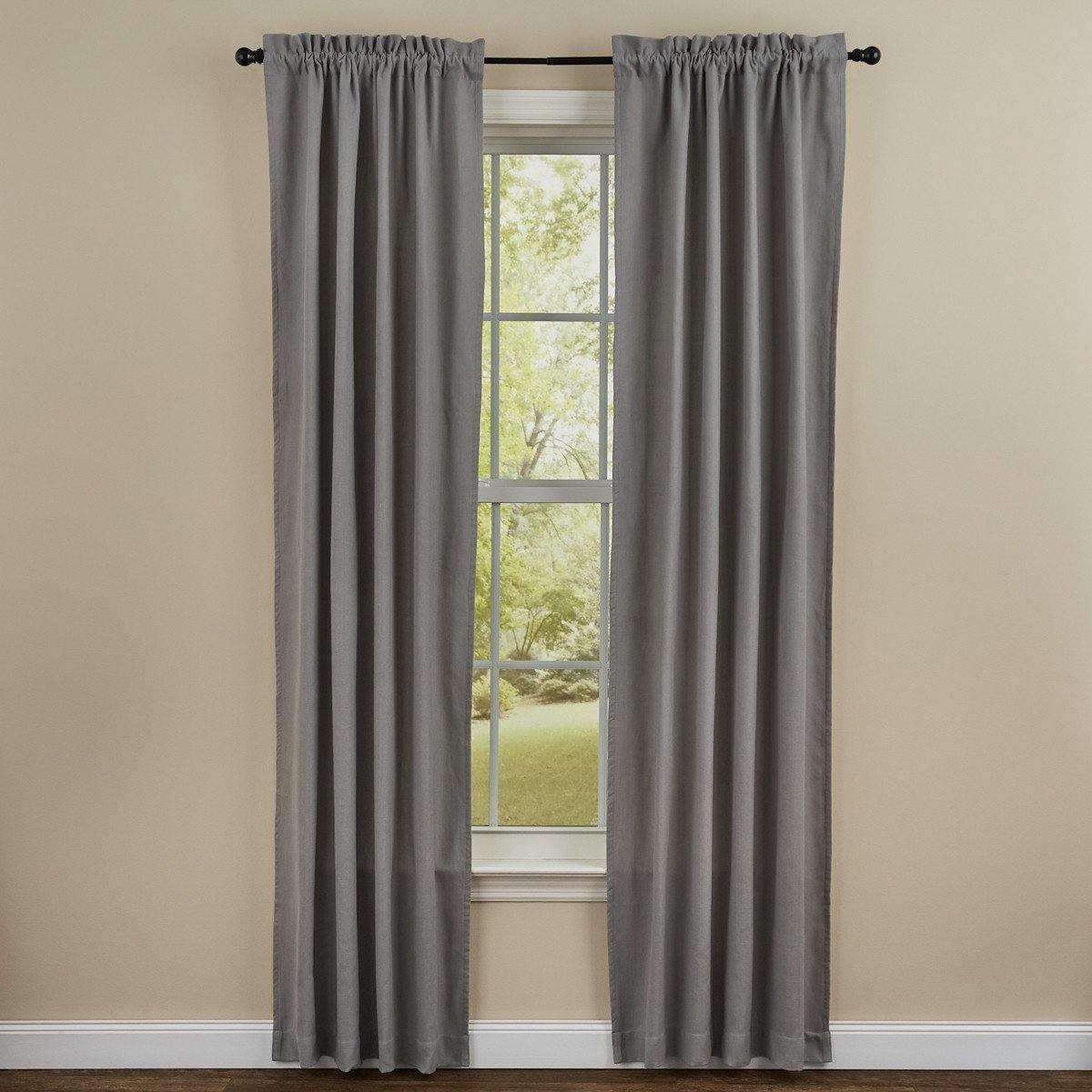 Farmington Curtain Panels - Dove Gray 72x84 Park Designs - The Fox Decor