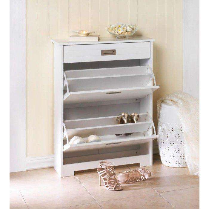 2 Tier Shoe Rack With Drawer - The Fox Decor