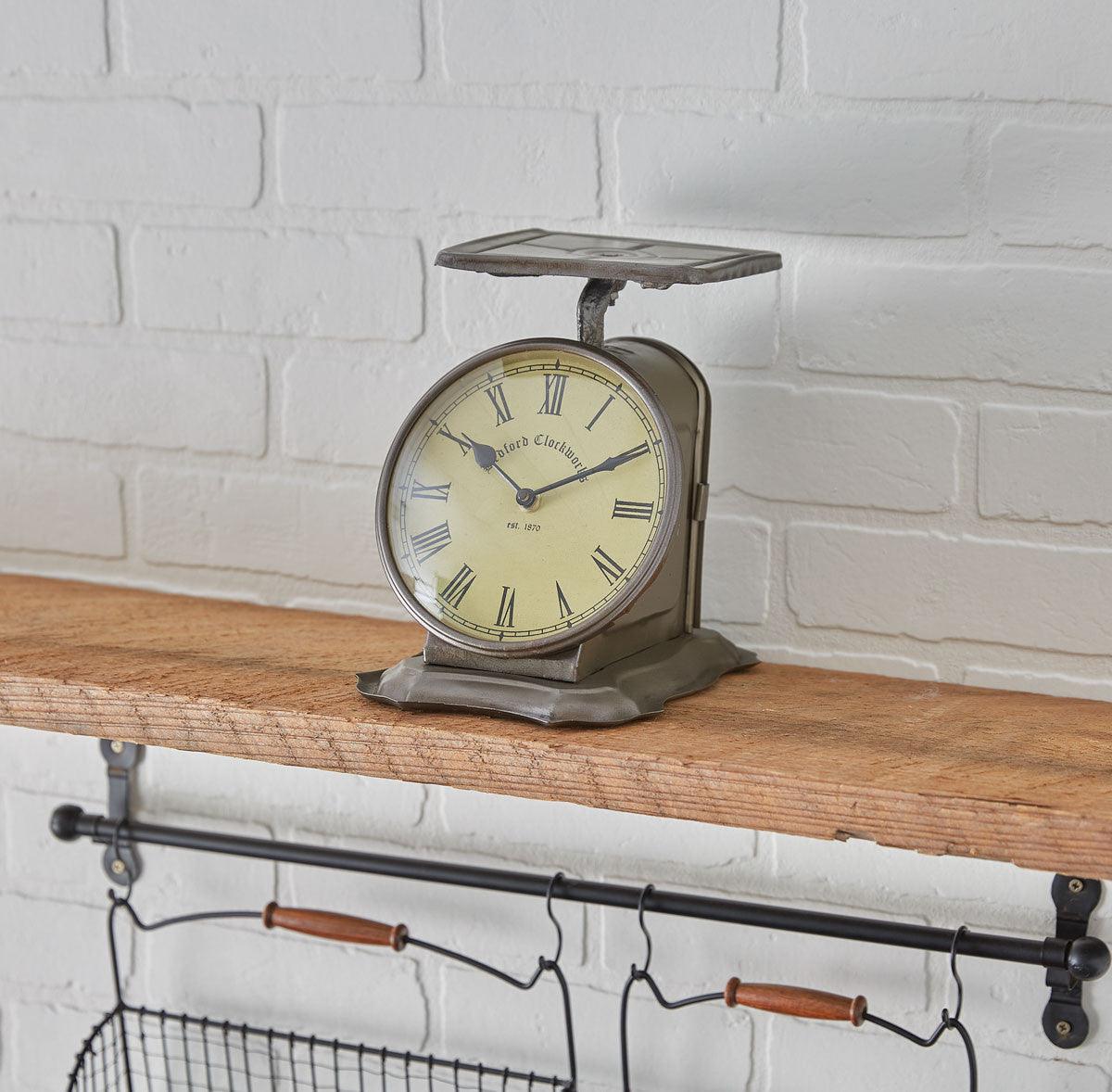 Vintage Farmhouse Scale Clock Country Decor Style Park Designs - The Fox Decor