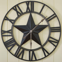 Thumbnail for Large Star Wall Clock - Park Designs - The Fox Decor
