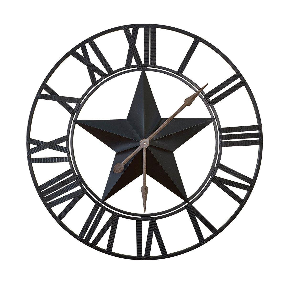 Large Star Wall Clock - Park Designs - The Fox Decor