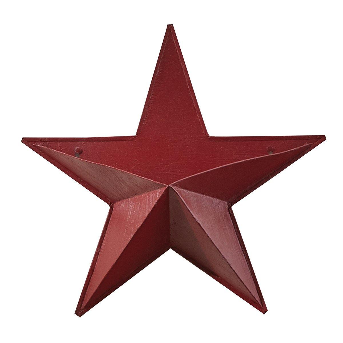 14" Star Wall Pocket - Red, Set of 2 - Park Designs - The Fox Decor