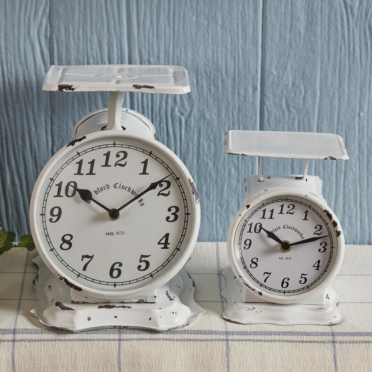 Liberty Postage Scale Clock - White Park Designs