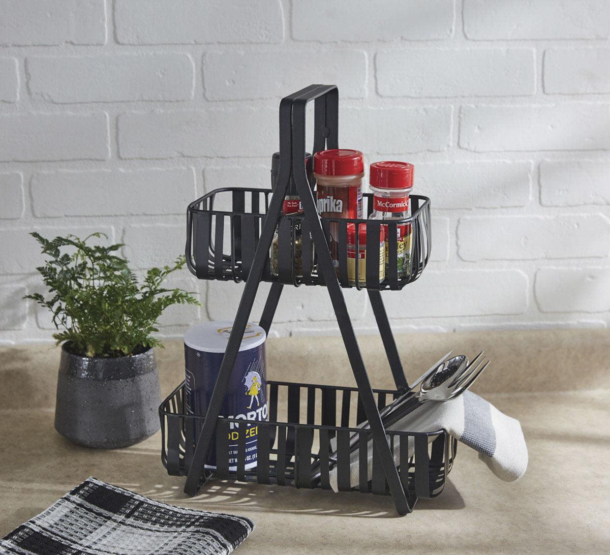 Spencer 2 Tier Basket Stand Park Designs - The Fox Decor