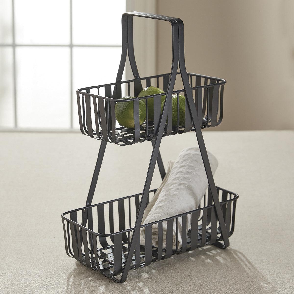 Spencer 2 Tier Basket Stand Park Designs - The Fox Decor