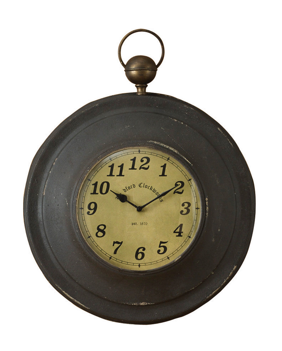 Large Pocket Watch Clock - Black Park Designs