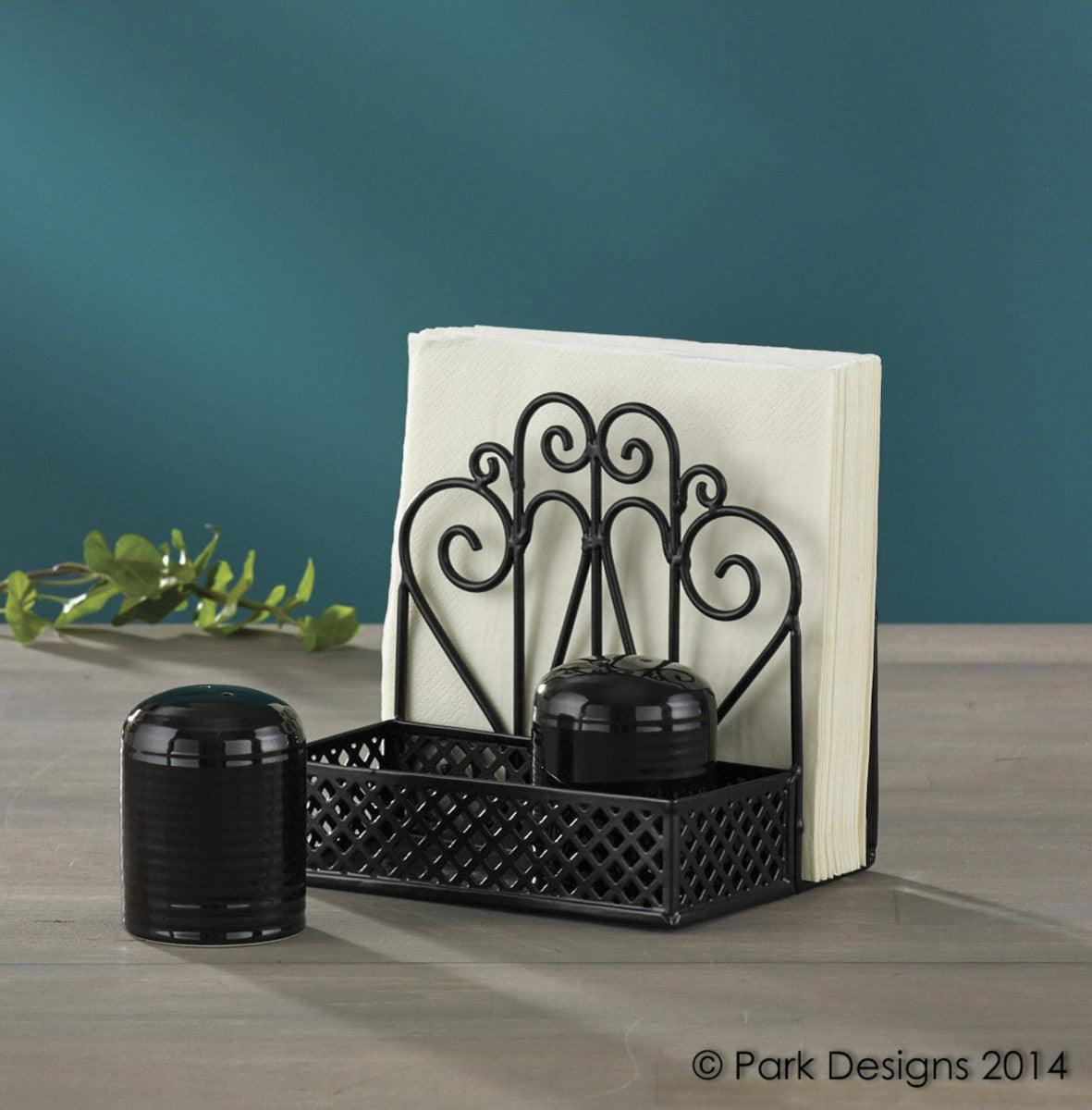 Salt & Pepper & Napkin Holder - Park Designs - The Fox Decor