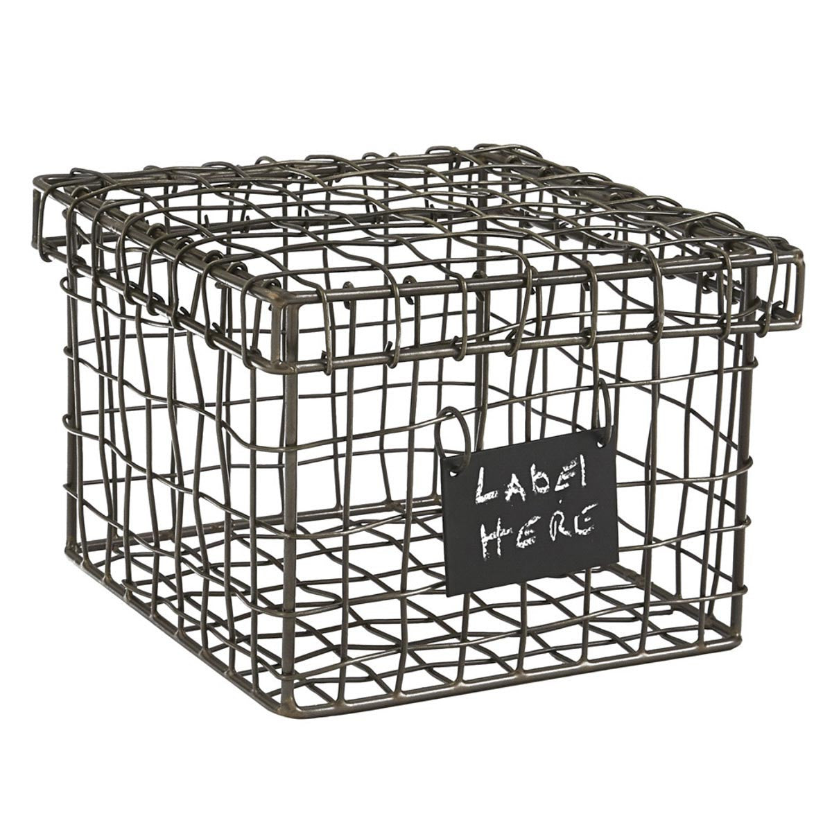 Wire Boxes with Chalkboard Tags - Sete of 3 Park Designs