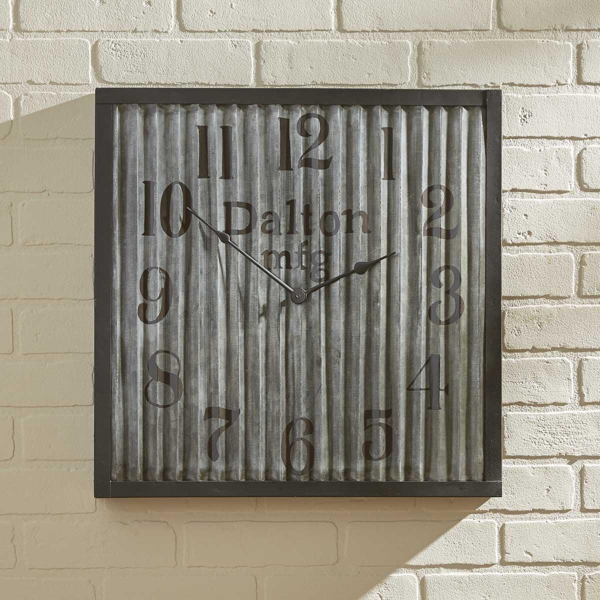 Galvanized Wall Clock Park Designs