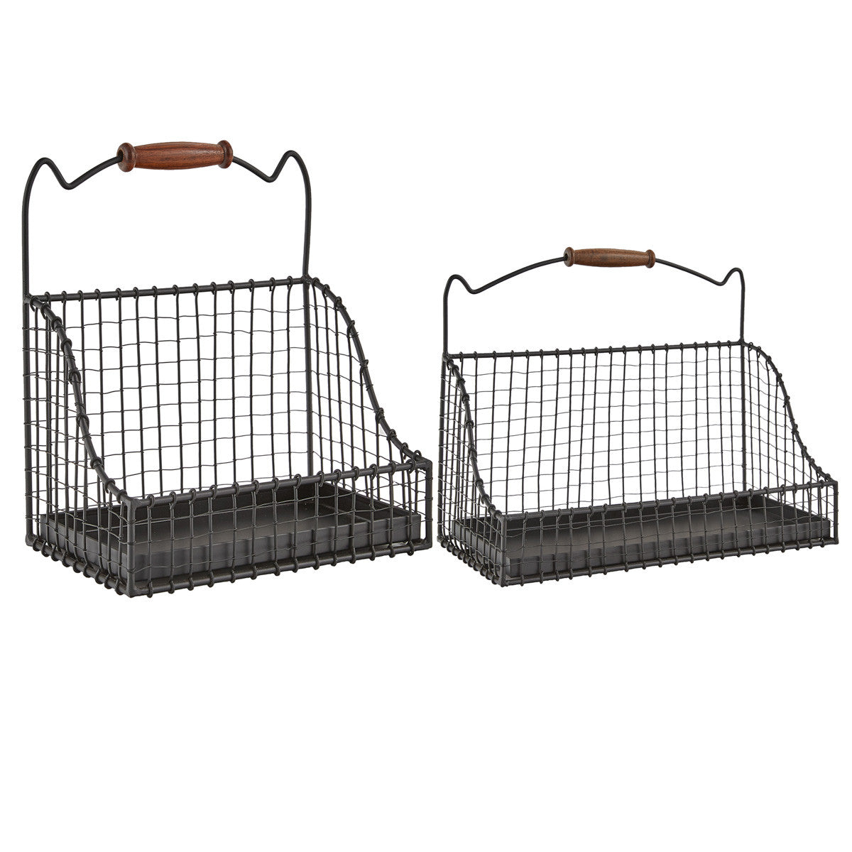 Hanging Wire Baskets - Set of 2 Park Designs