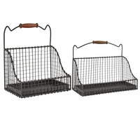 Thumbnail for Hanging Wire Baskets - Set of 2 Park Designs