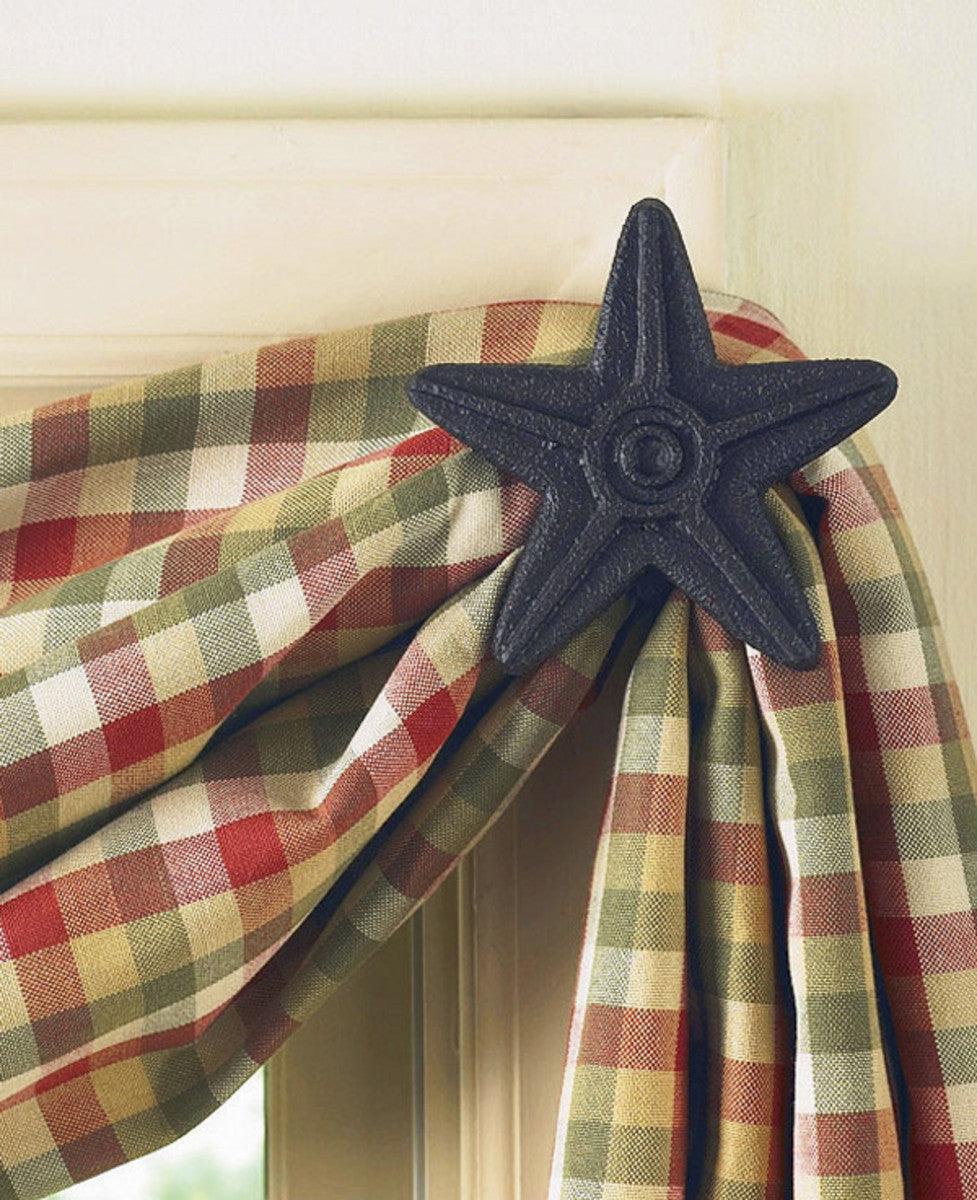 Curtain Hooks - Cast Iron Black Star Park Designs - The Fox Decor