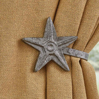 Thumbnail for Star Curtain Tie backs - Galvanized Set Of 2 Park Designs - The Fox Decor