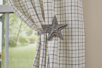 Thumbnail for Star Curtain Tie backs - Galvanized Set Of 2 Park Designs