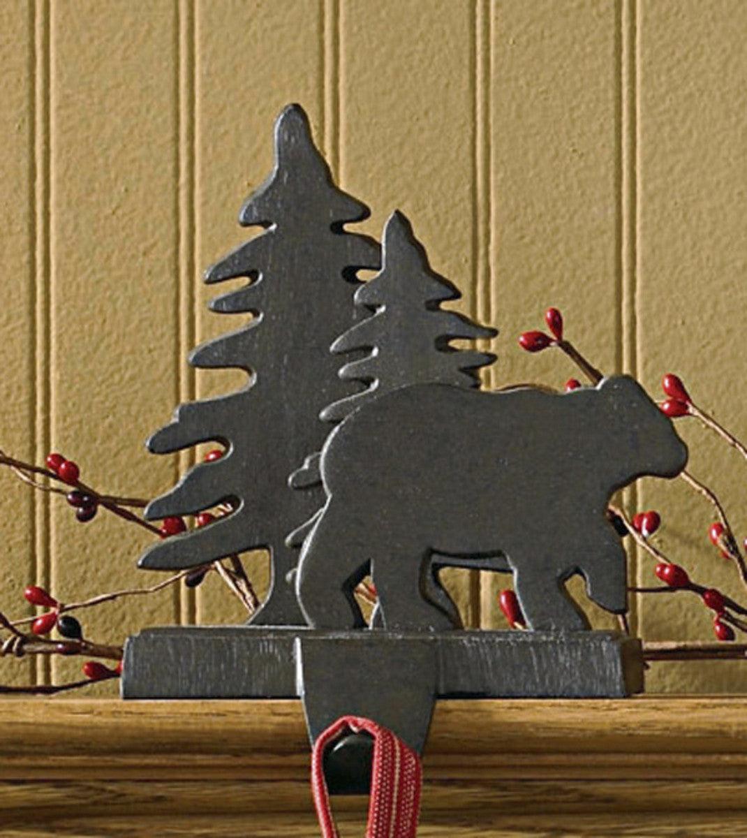 Bear & Tree Stocking Hanger - Set of 2 Park Designs - The Fox Decor