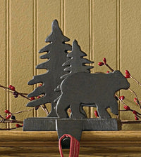 Thumbnail for Bear & Tree Stocking Hanger - Set of 2 Park Designs