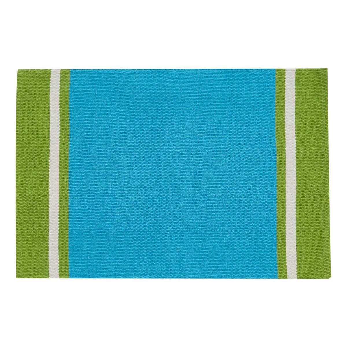 Aqua Cargo Stripe Placemat - Set Of 6 Park Designs - The Fox Decor