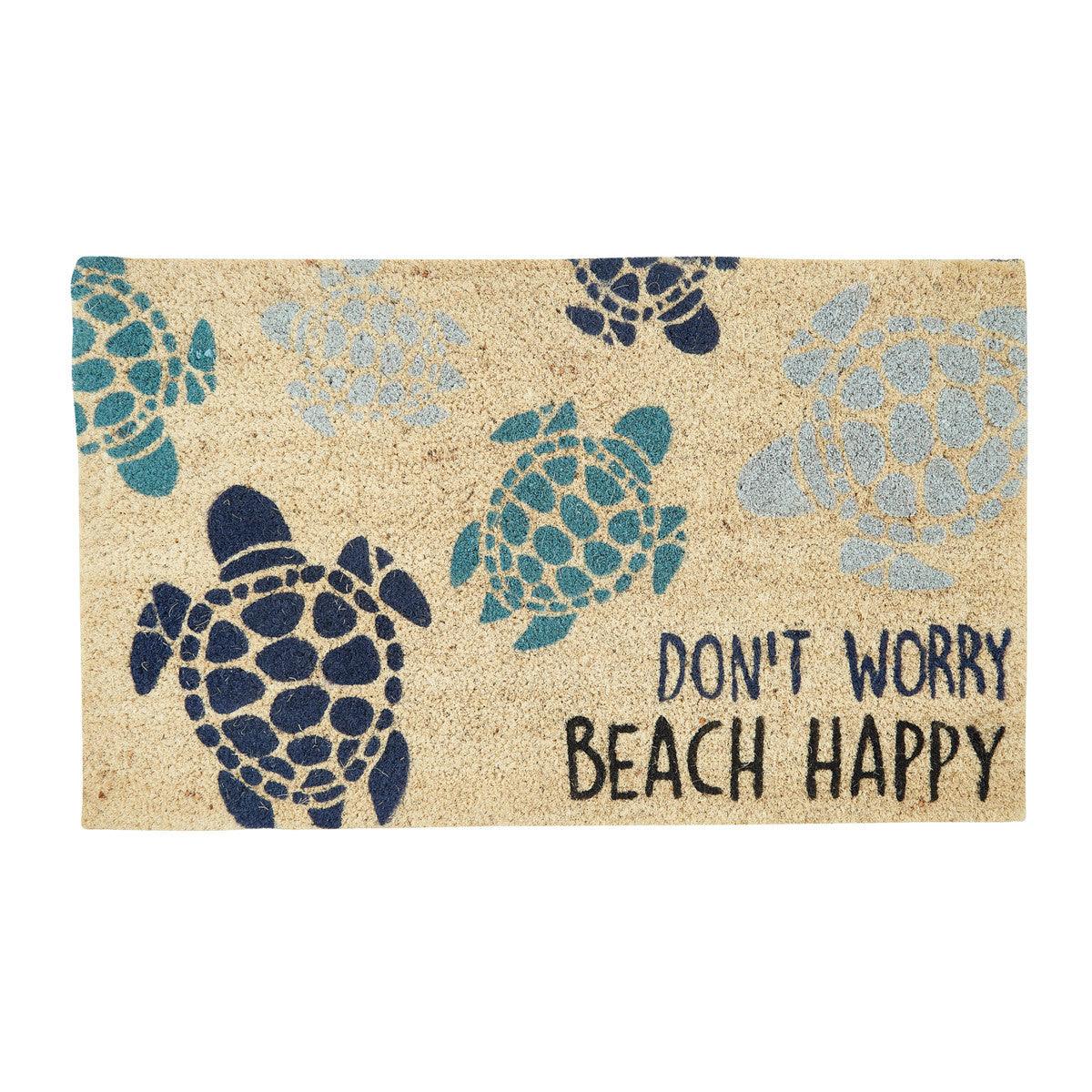 Don'T Worry Beach Happy Door Mat - Park Designs - The Fox Decor