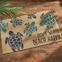 Don'T Worry Beach Happy Door Mat - Park Designs - The Fox Decor
