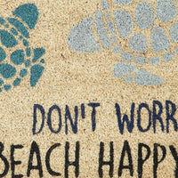 Don'T Worry Beach Happy Door Mat - Park Designs - The Fox Decor