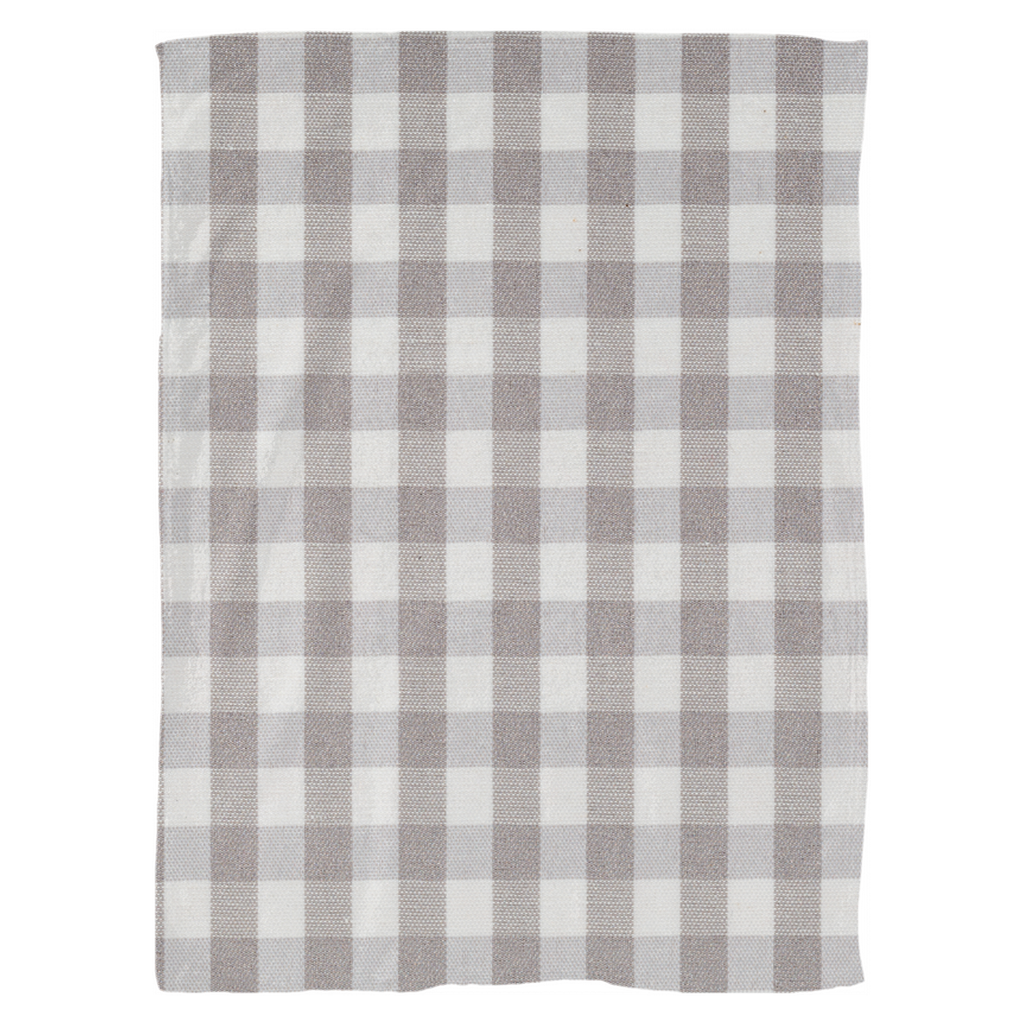 Grey & White Buffalo Check Fleece Blanket 60"x80" GTN