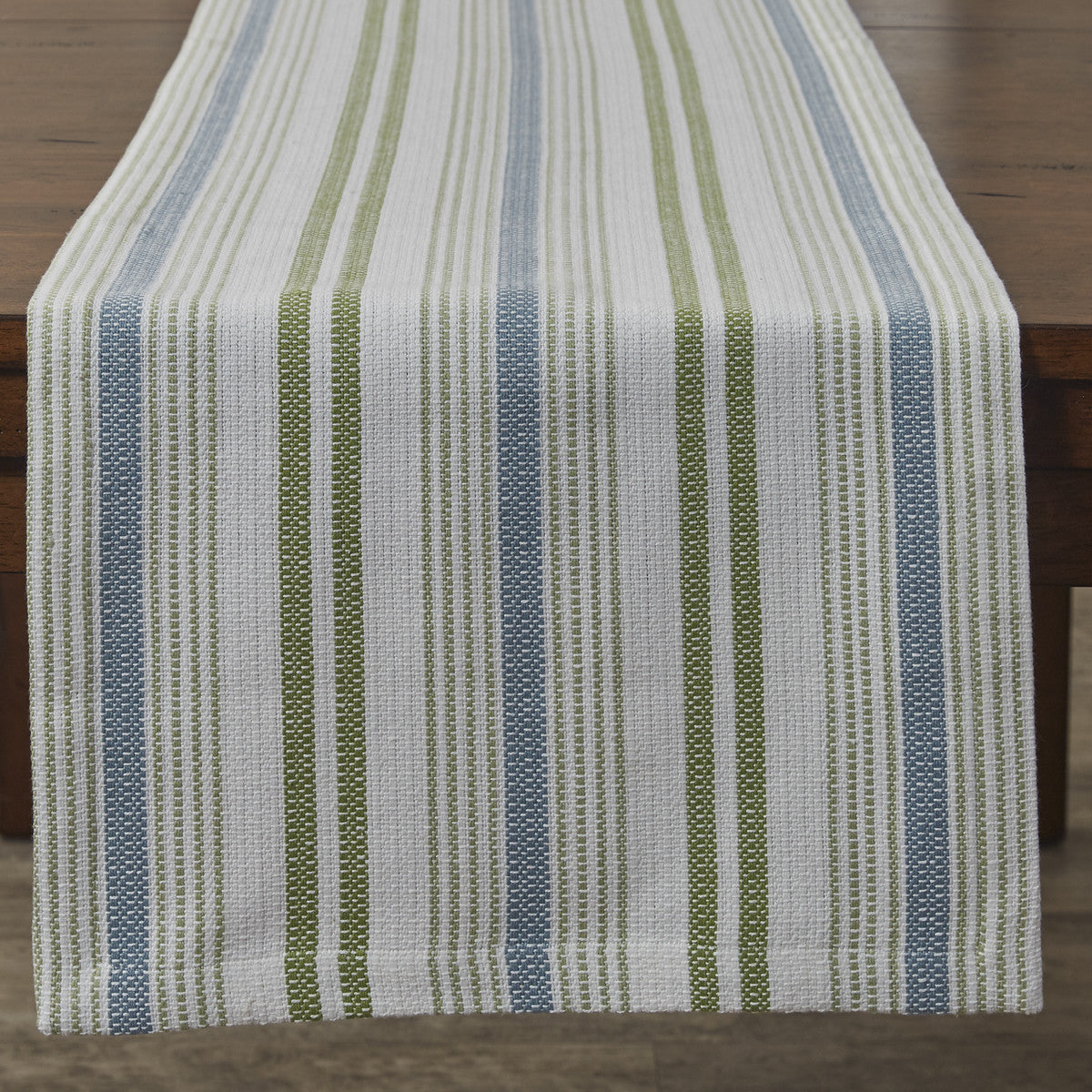 Succulents Stripe Table Runner - 72"L Park Designs - The Fox Decor