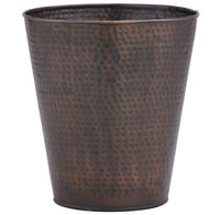 Thumbnail for Hammered Copper Finish Waste Basket - The Fox Decor