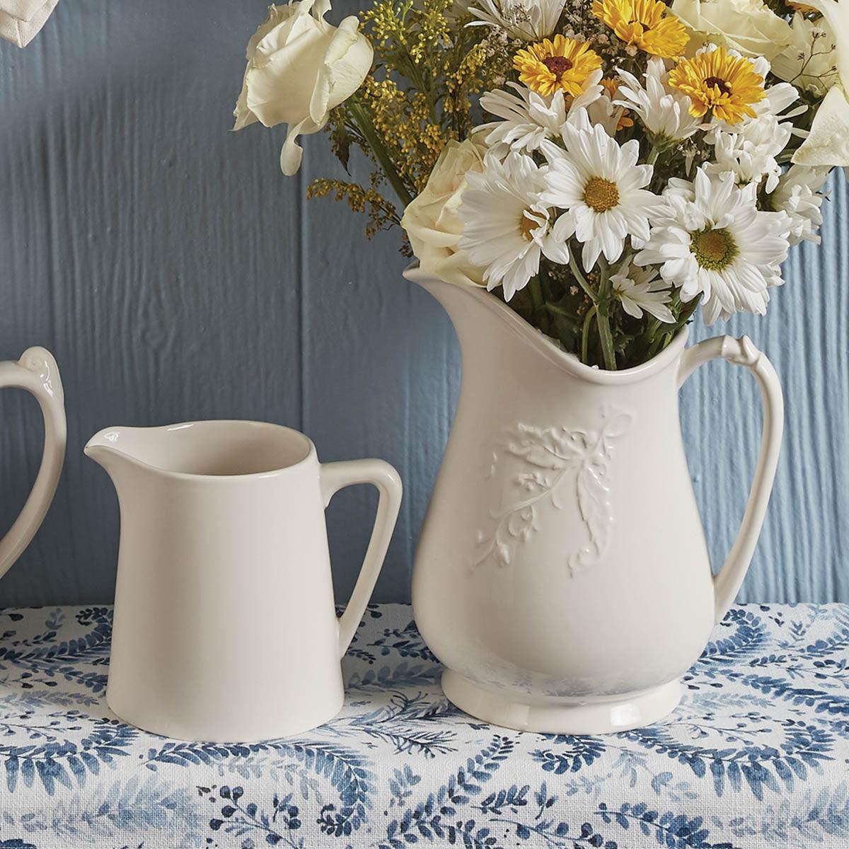 Stoneware Pitcher - Lily Of Valley Park Designs