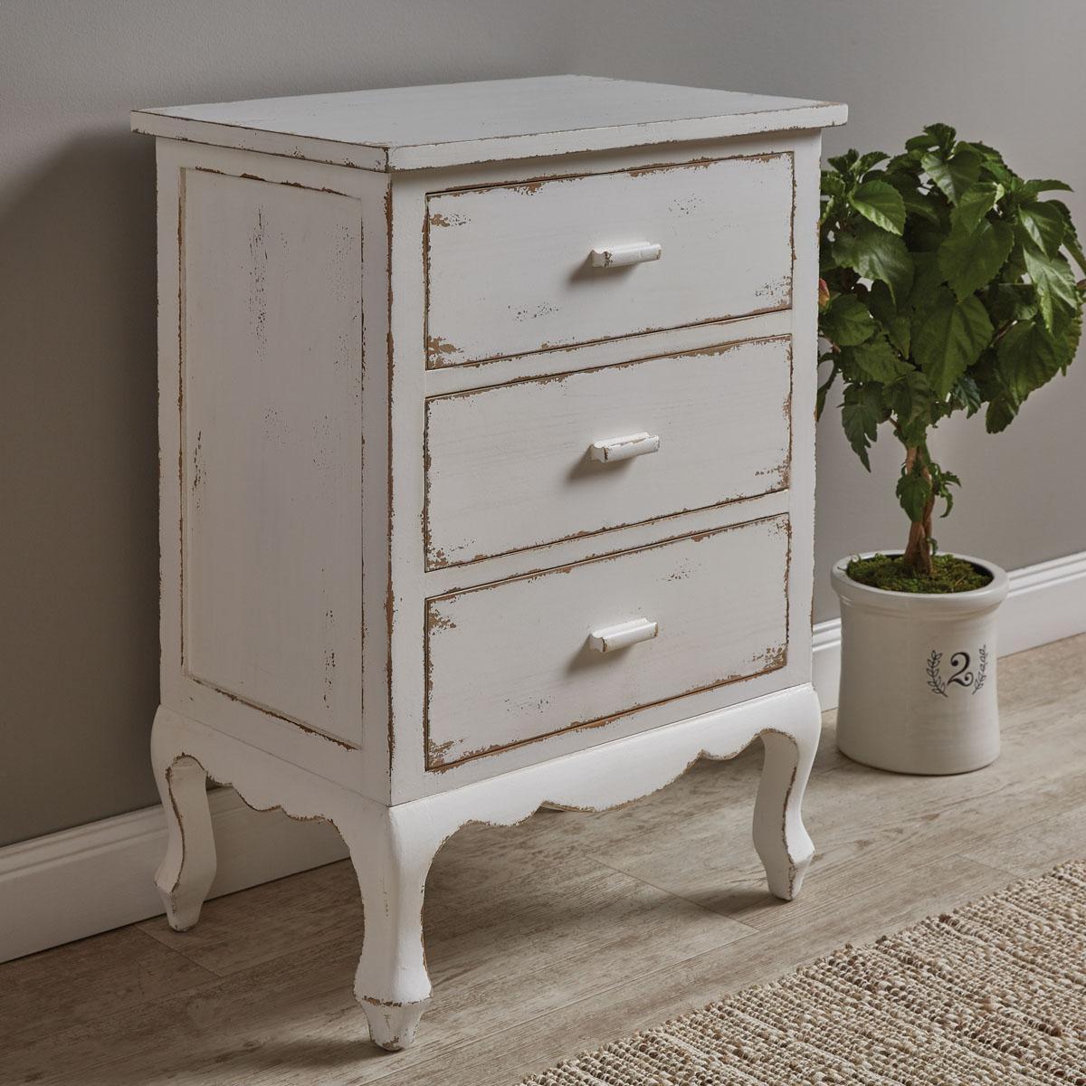 Cupboard Distressed White Park Designs - The Fox Decor