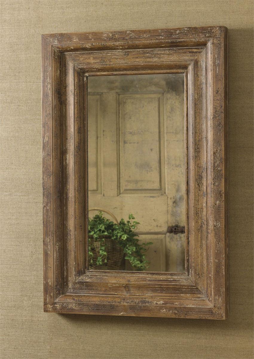 Primitive Distressed Wood Mirror Park Designs - The Fox Decor