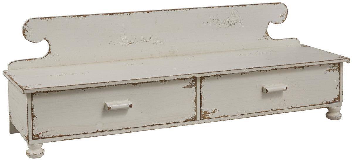 Counter Shelf - Distressed White Park Designs - The Fox Decor