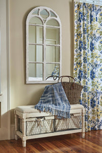 Wood Window Mirror Distressed - White Park Designs - The Fox Decor