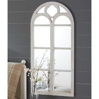 Wood Window Mirror Distressed - White Park Designs - The Fox Decor