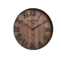 Thumbnail for Vintage Style Old Town Galvanized Wood Wall Clock Park Designs - The Fox Decor