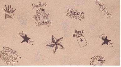 *240/Pkg, Primitive Blessings Tissue Paper - The Fox Decor