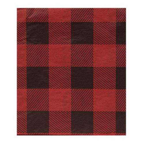 240/Pkg, Red Buffalo Check Tissue Paper Packaging CWI+ 