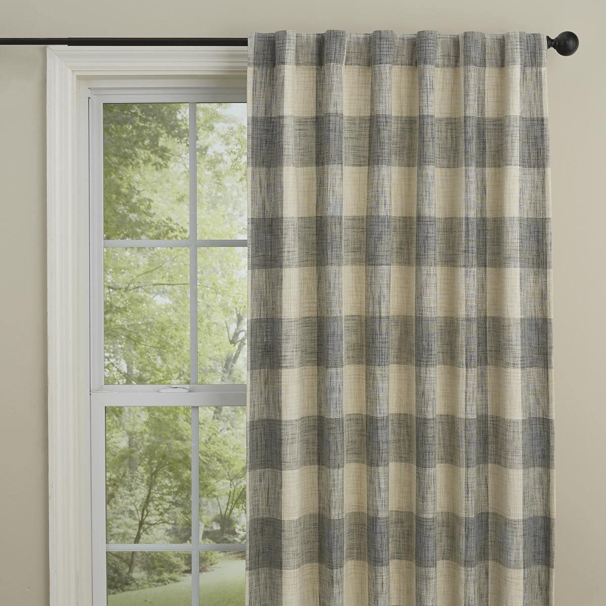 Split P Chesney Hidden Tab Panel - 50'' x 84'' - Slate - The Fox Decor