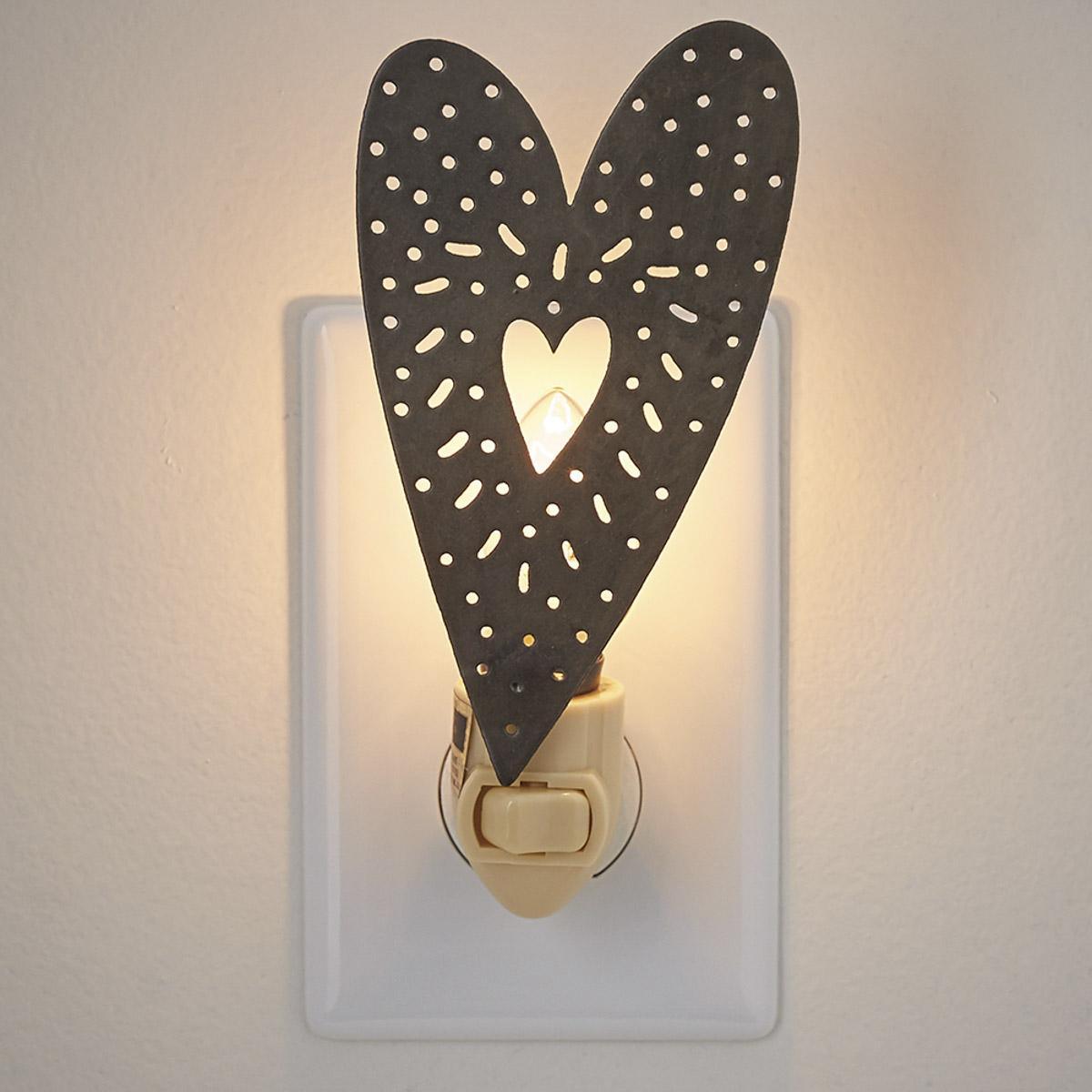 Punched Heart Night Light - Park Designs - The Fox Decor