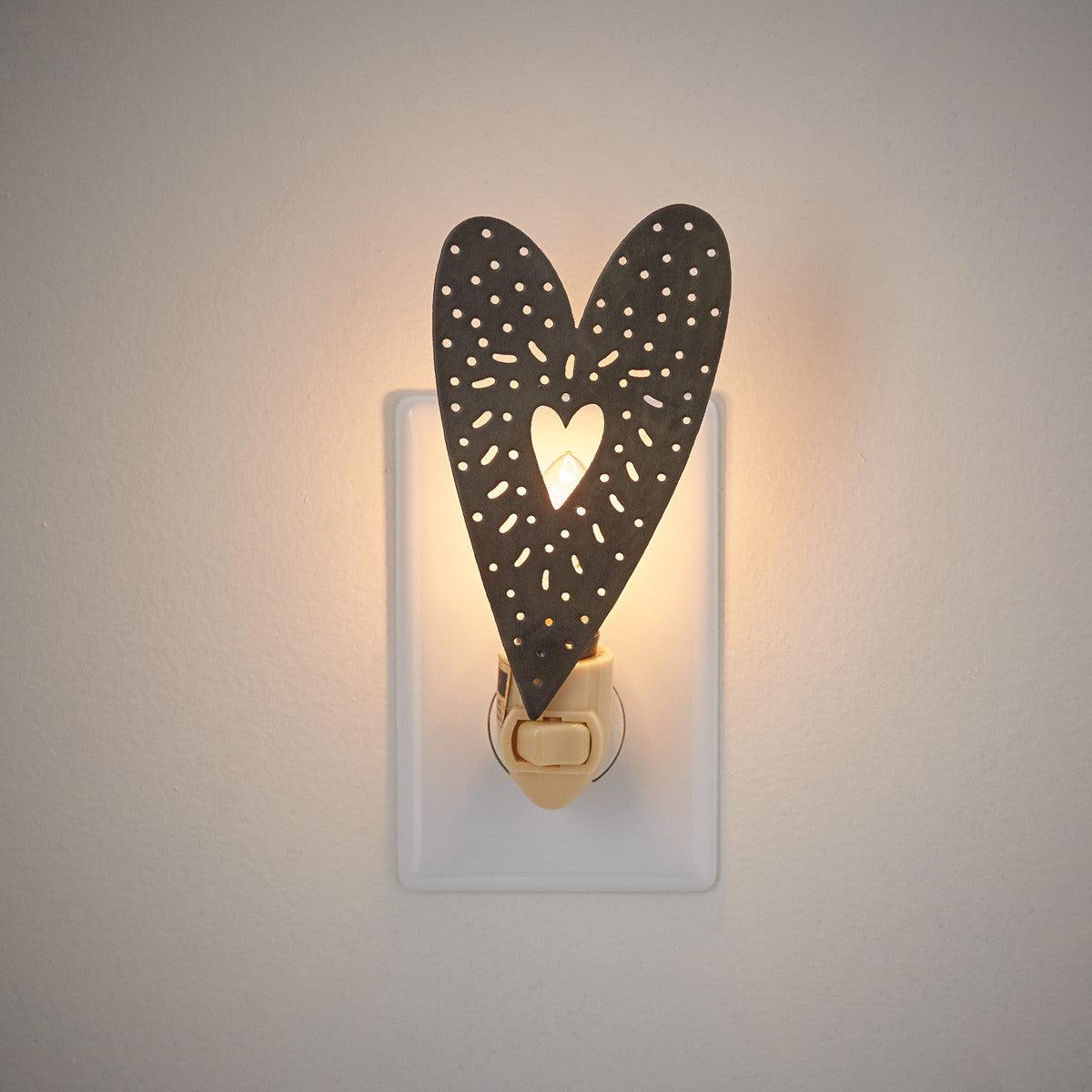 Punched Heart Night Light - Park Designs