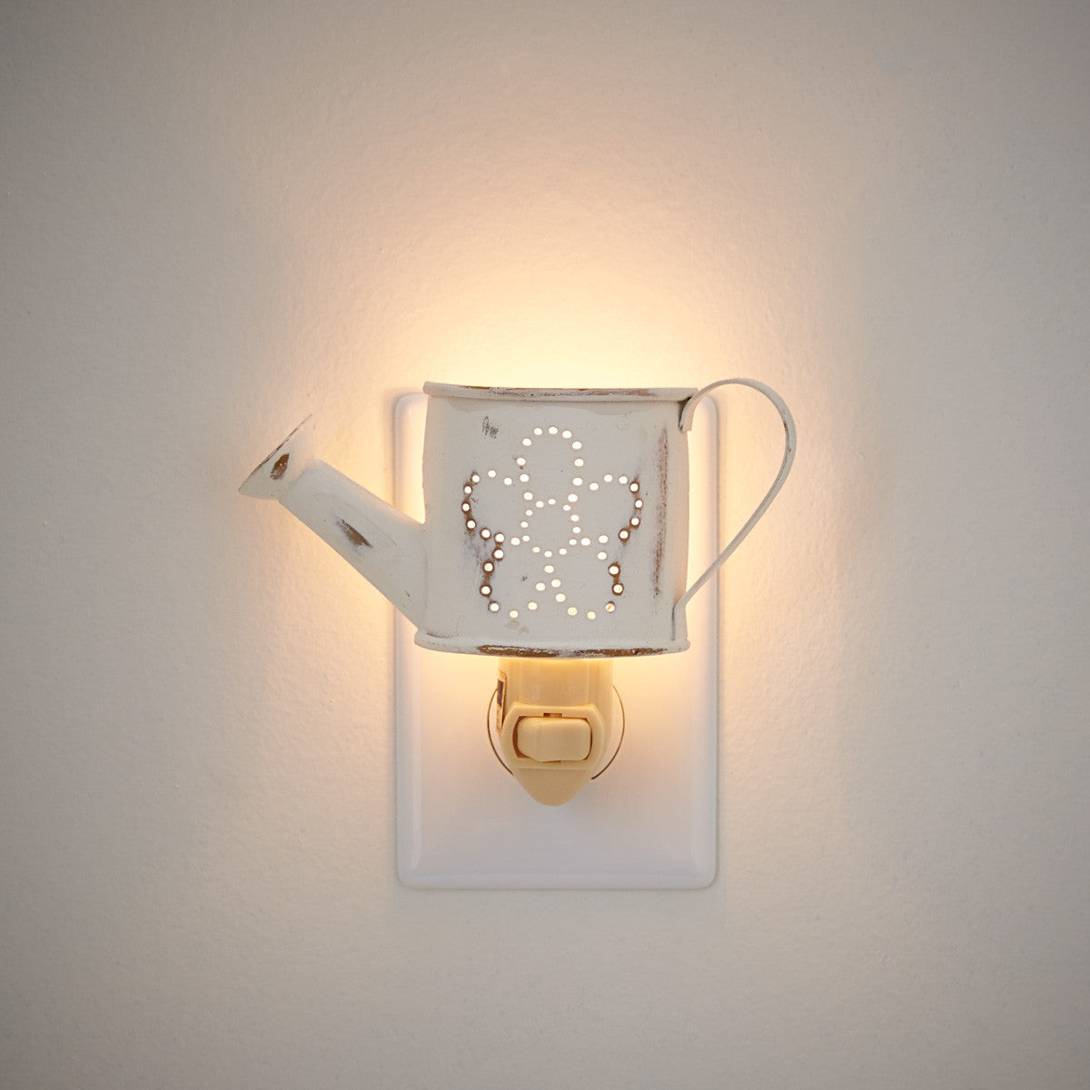 Watering Can Night Light - Distressed White Park Designs
