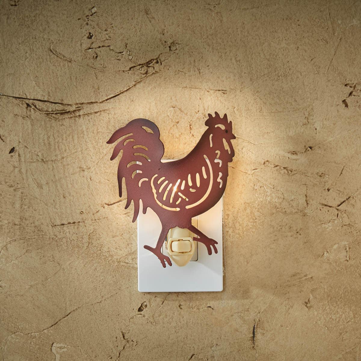 Rooster Night Light - Park Designs - The Fox Decor